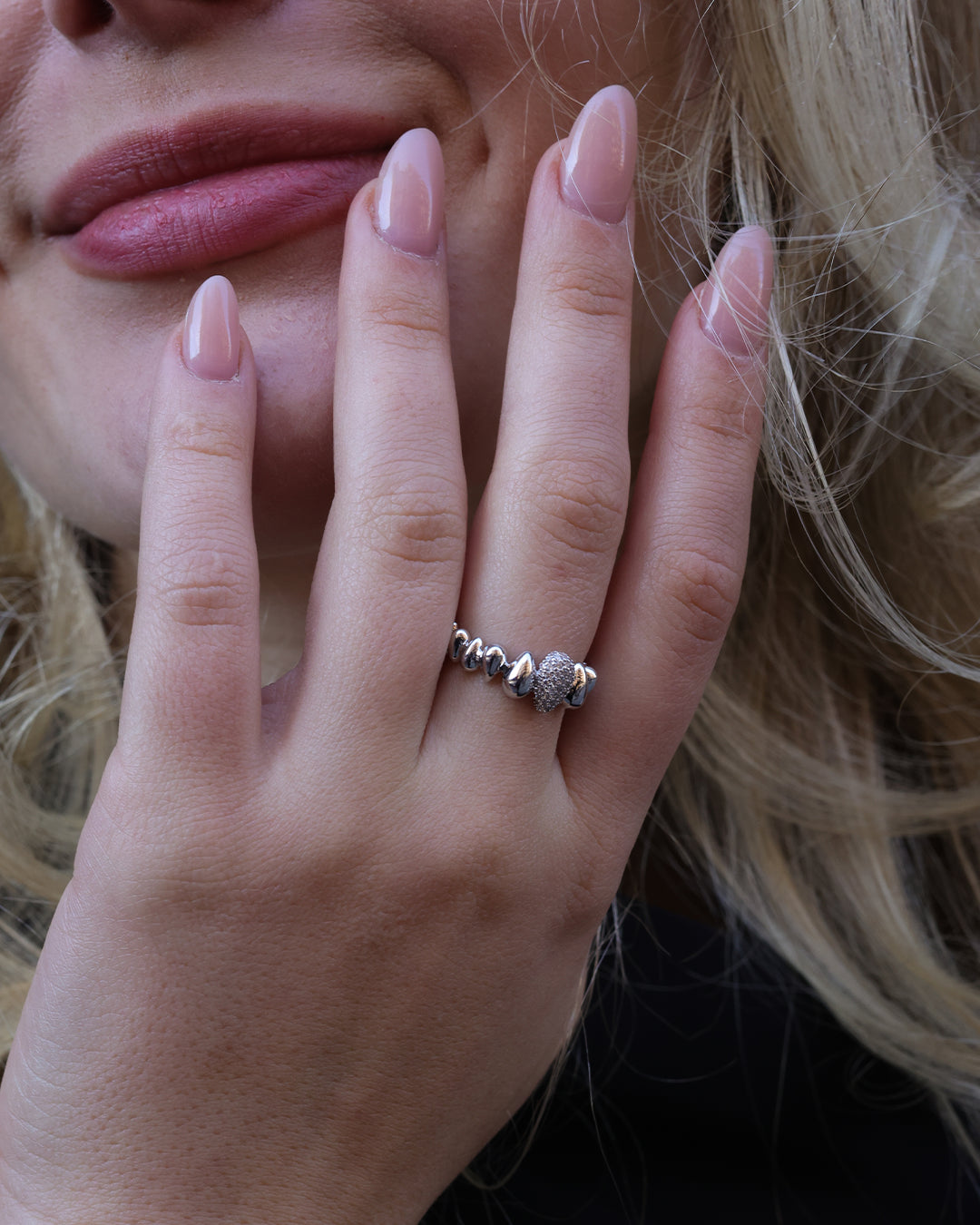 Anillo Plateado Cloud