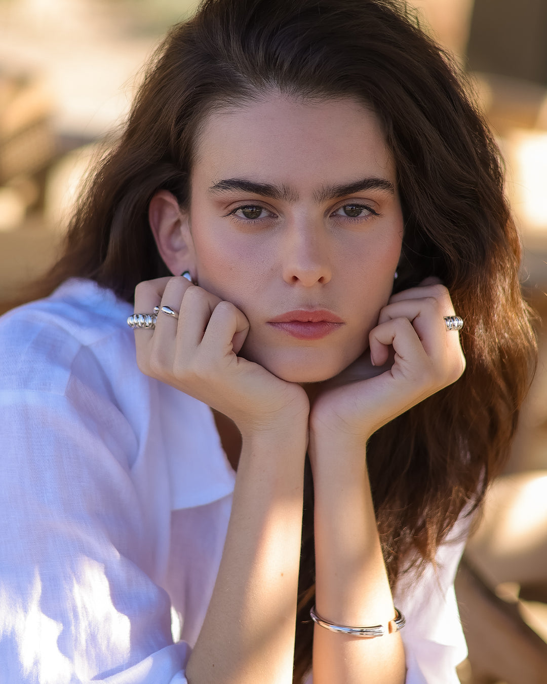 Anillo Plateado Marina