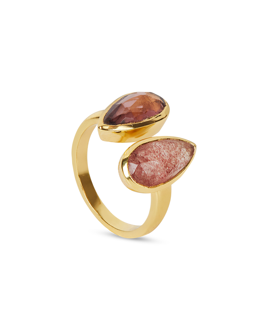 Anillo Cuarzo Rosa Coralie
