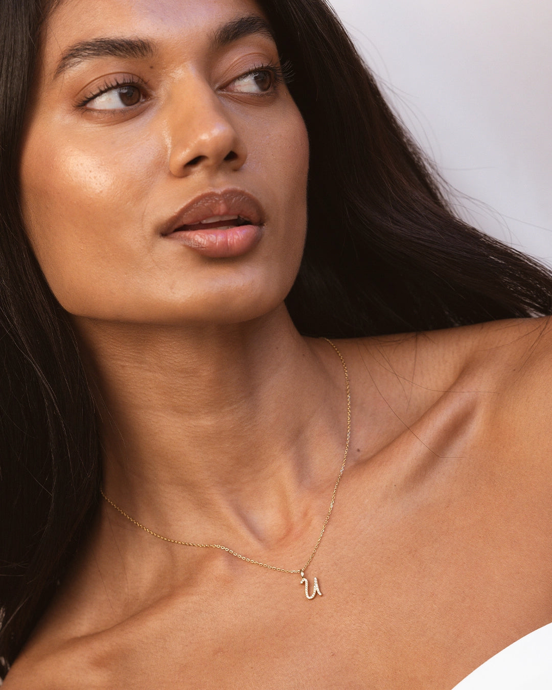 Letter U Necklace