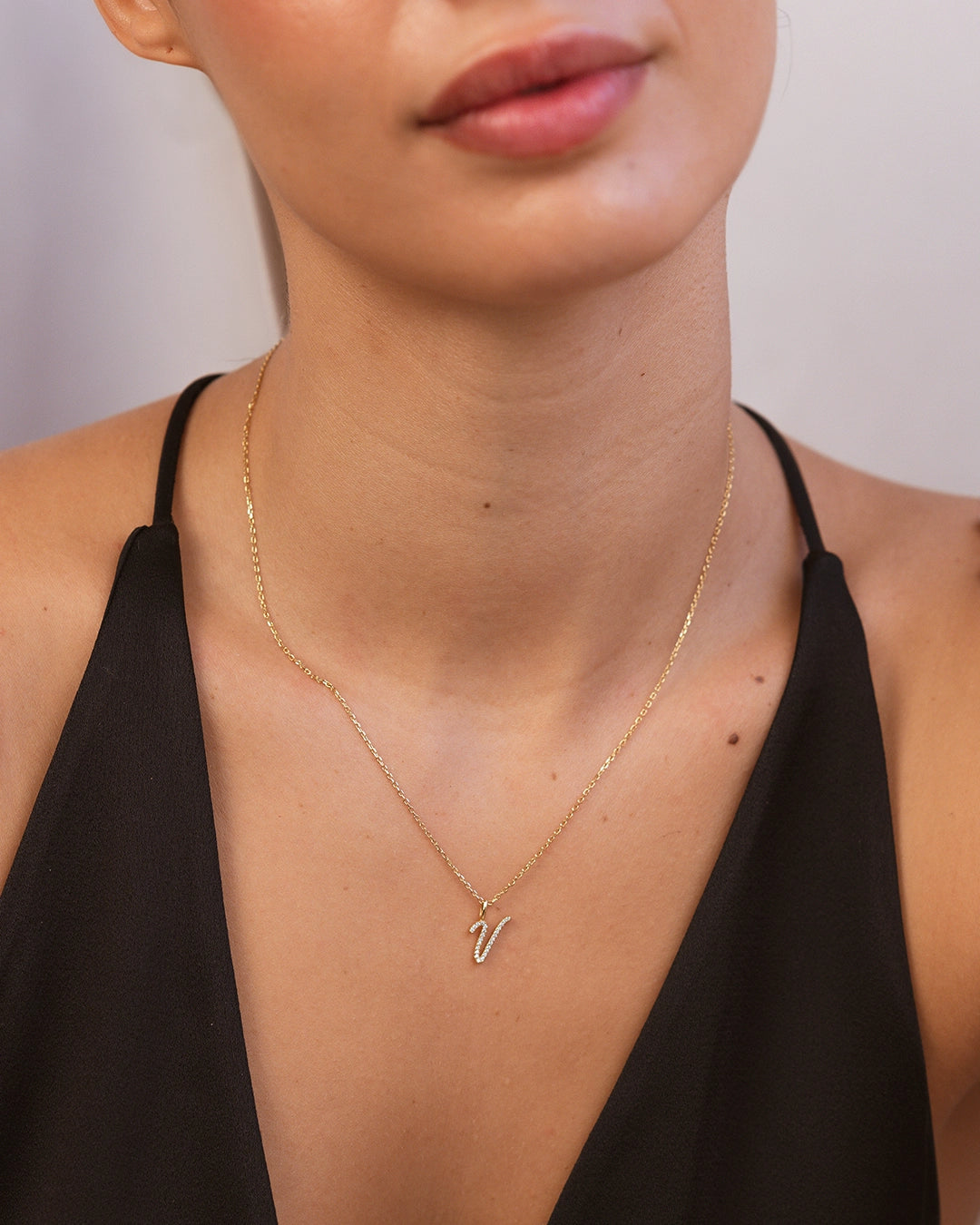 Letter V Necklace