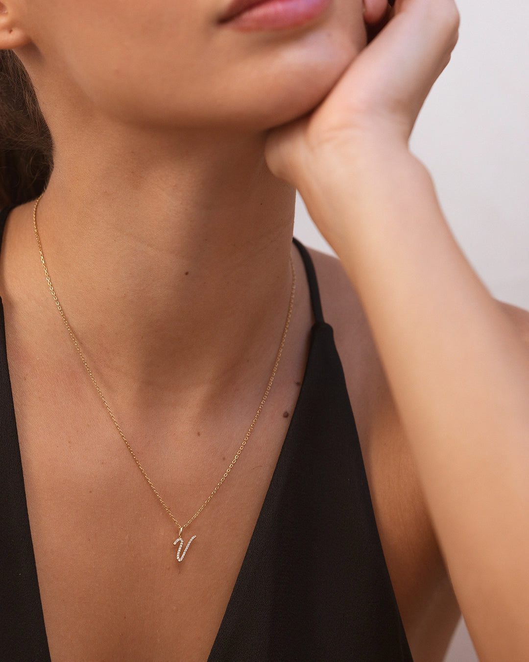 Letter V Necklace