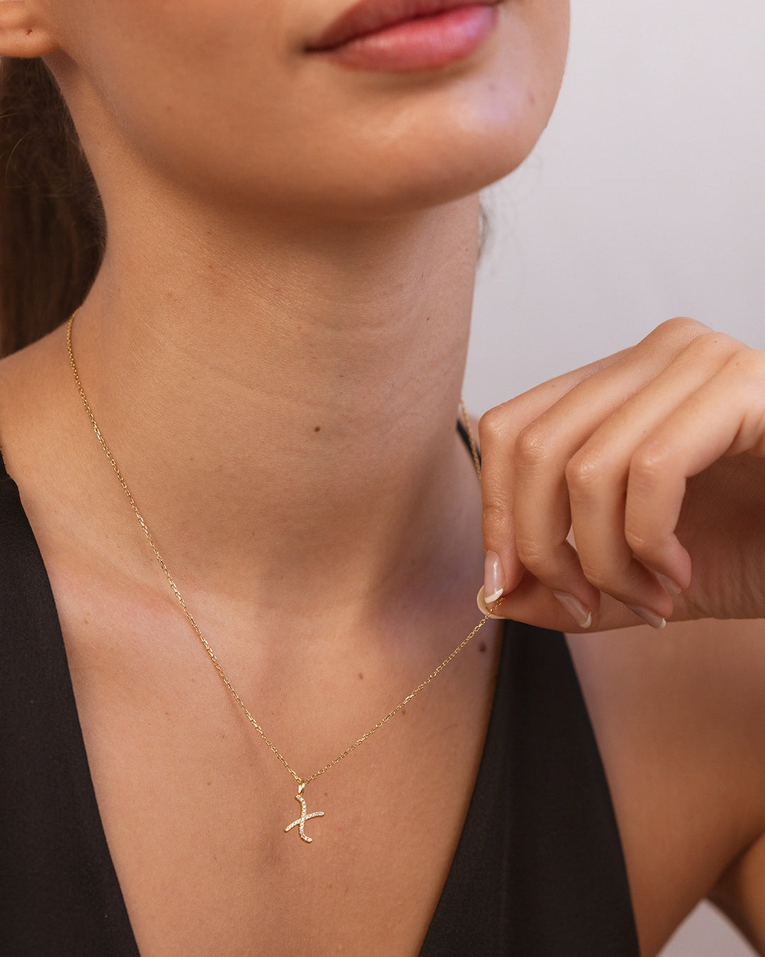 Letter X Necklace