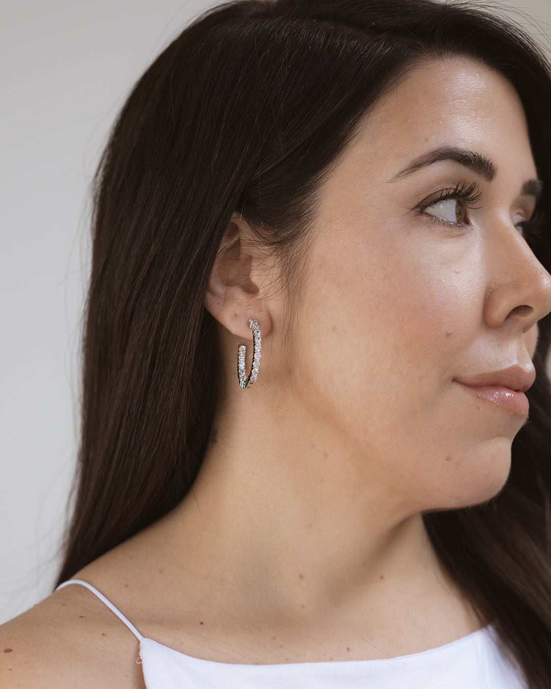 Malaga Silver Hoops