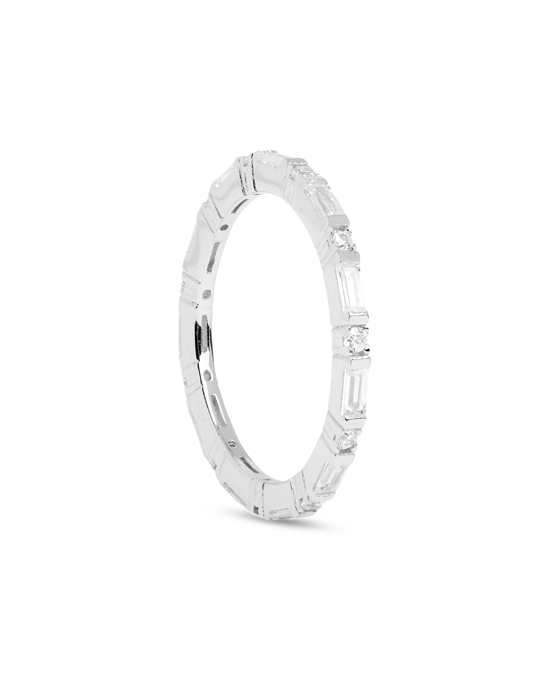 Silver Zircon Breeze Ring
