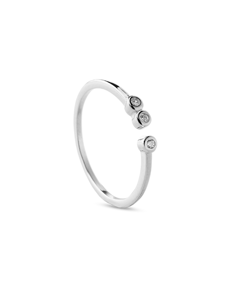 Coconut Zirconia Silver Ring