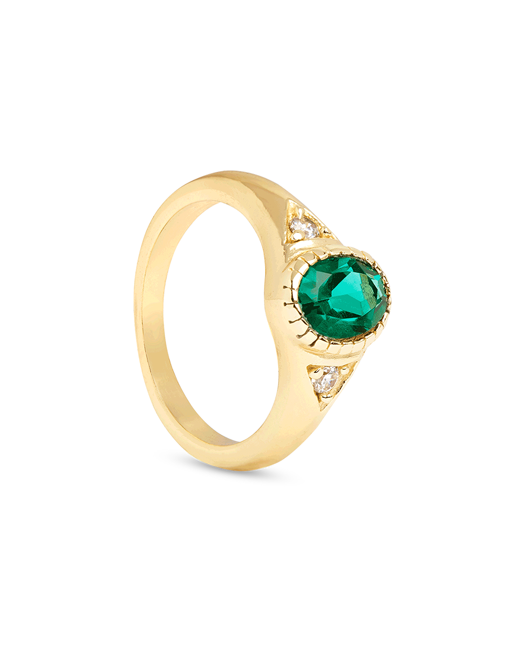 Boho Green Jade Ring