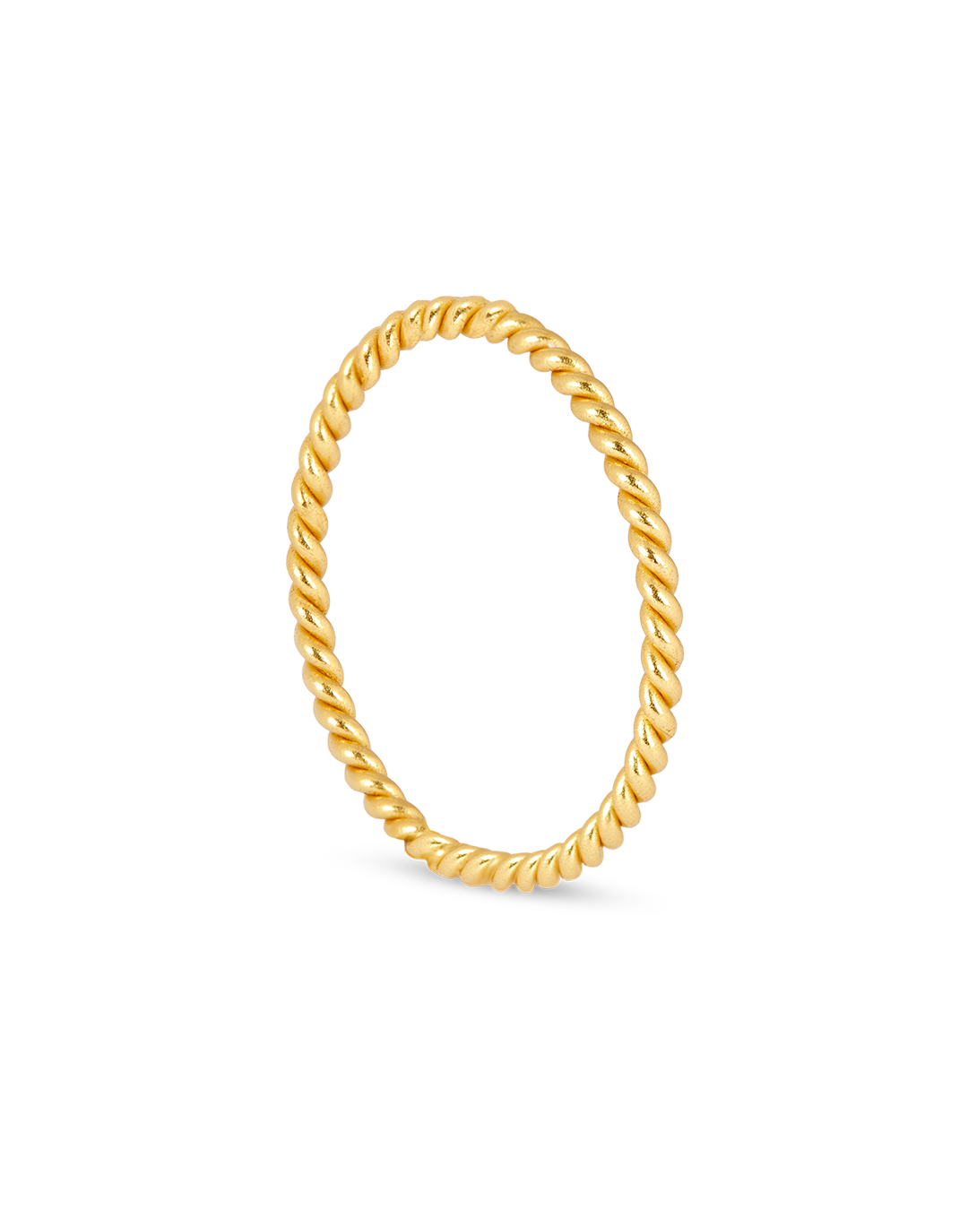 Anillo Dorado Tress - Trenzado
