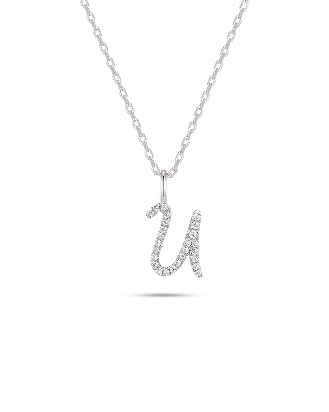 Collar Plata Letra U