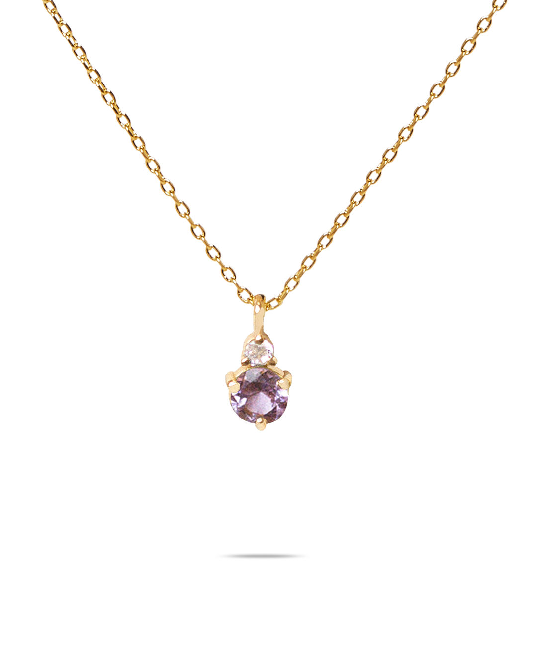 February Birthstone Necklace - Amethyst