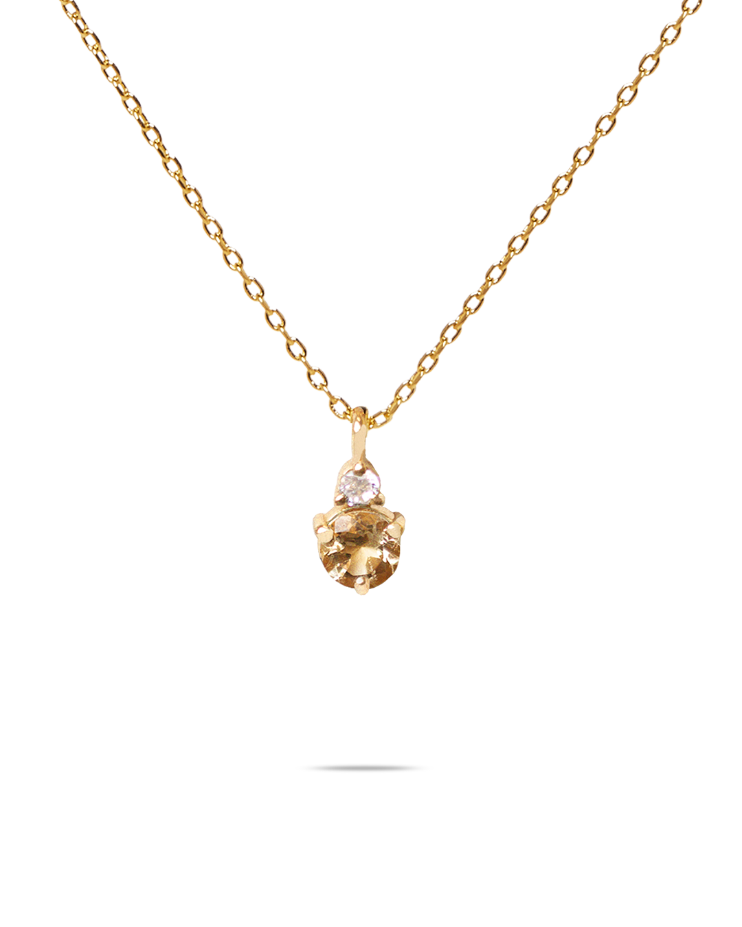 November Birthstone Necklace - Citrine