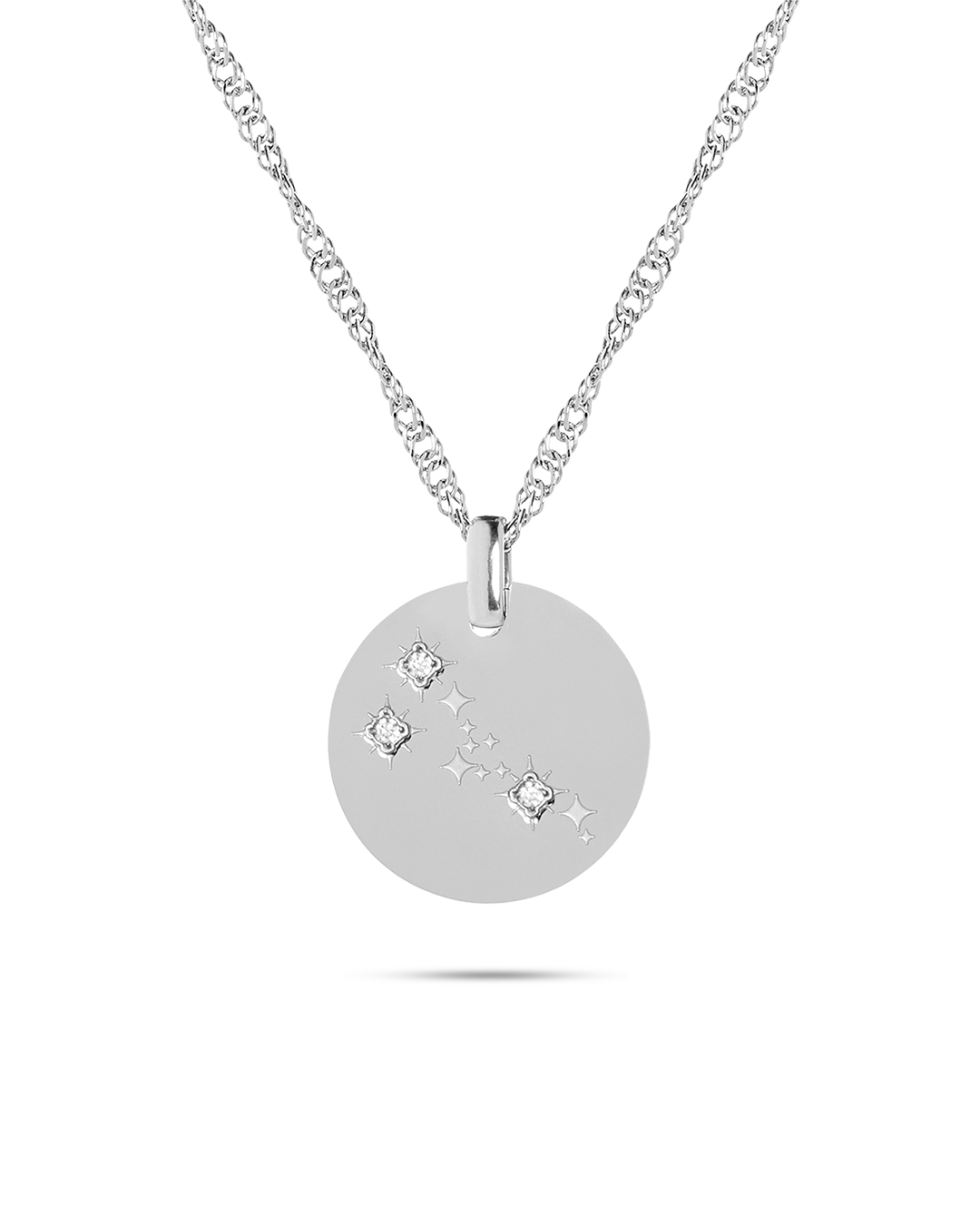 Taurus Zodiac Silver Necklace