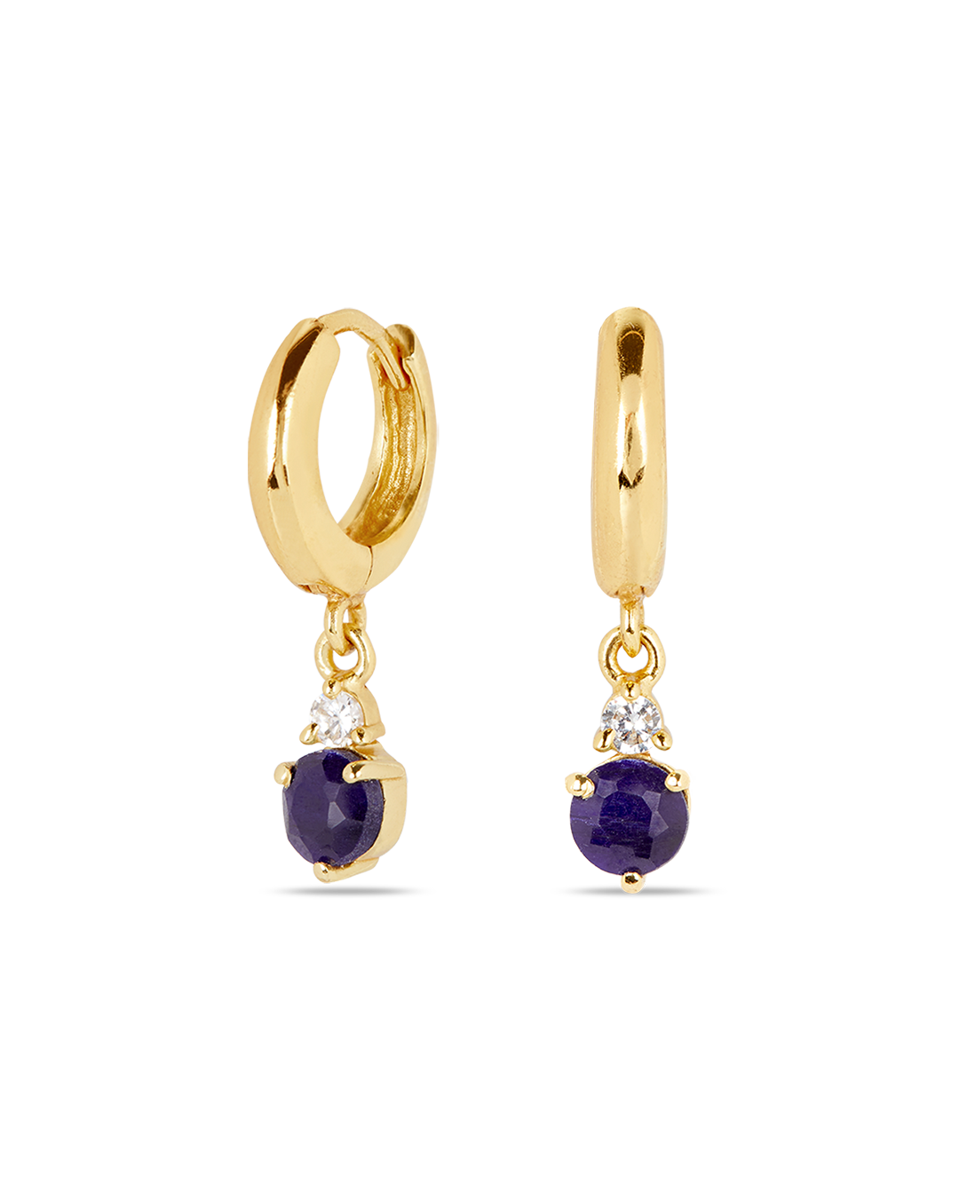 Pendientes Birthstone Septiembre - Zafiro
