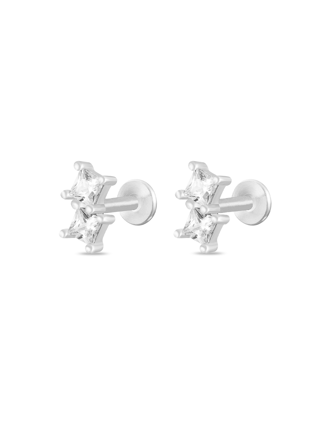 Silver Duo Ear Piercing