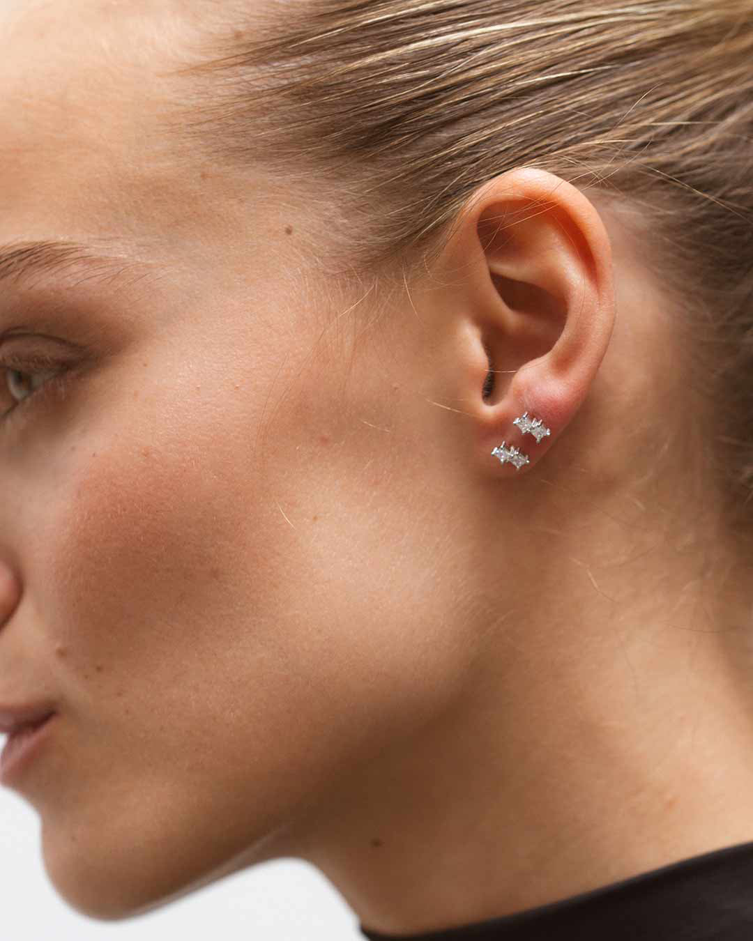 Silver Duo Ear Piercing