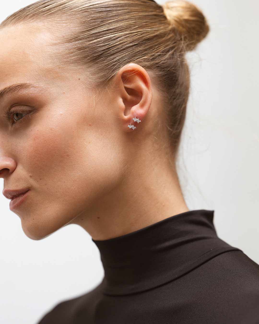 Silver Duo Ear Piercing