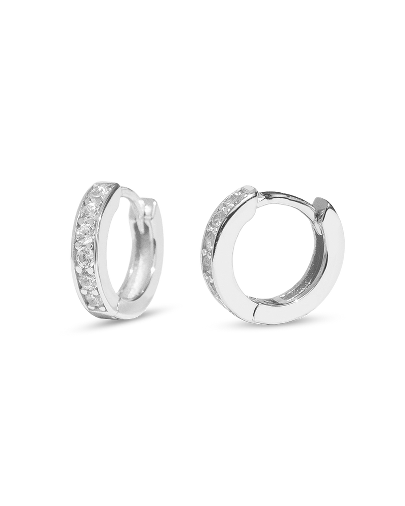 Silver Mini Ideal Hoops