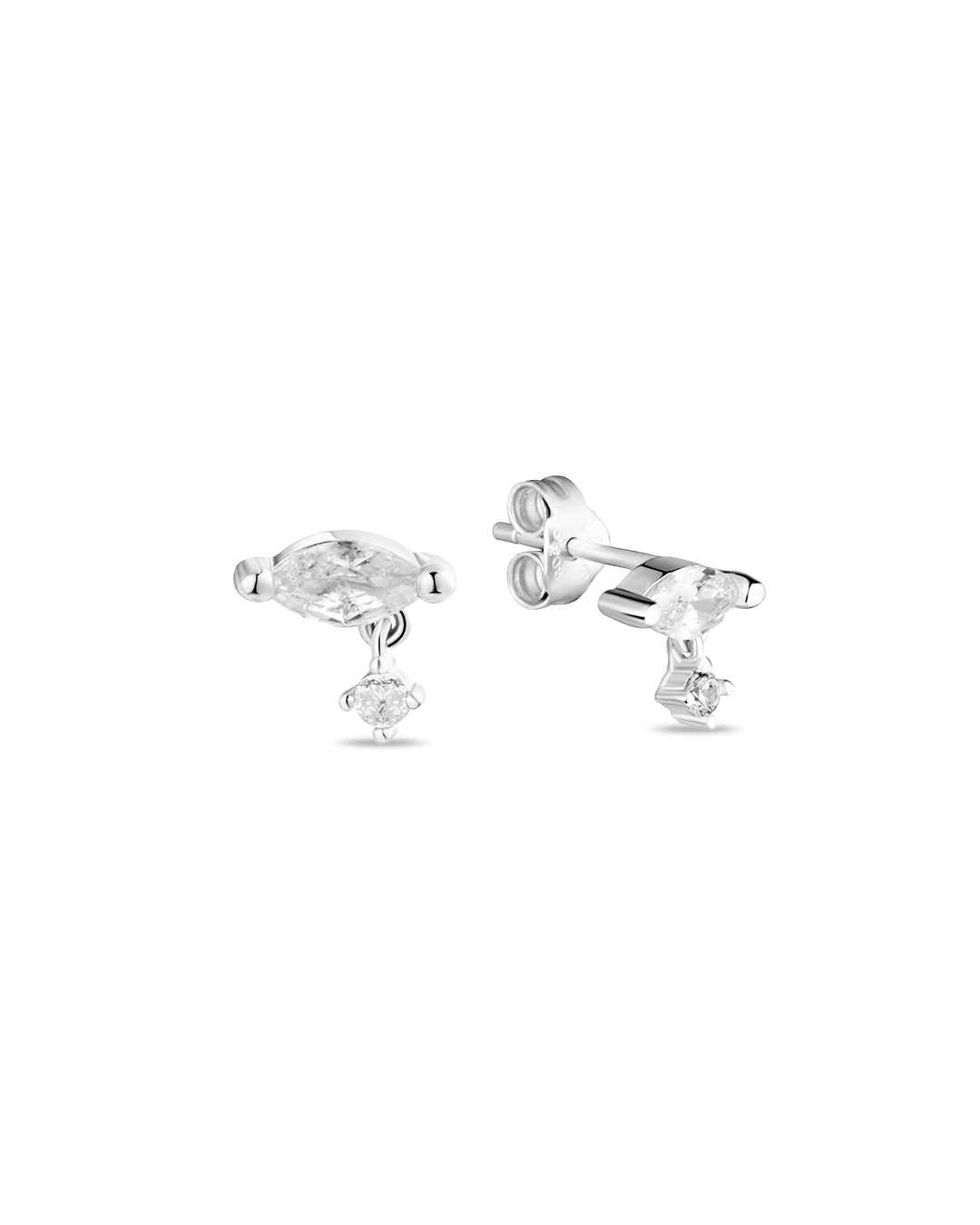 Mini Vivi Silver Earrings