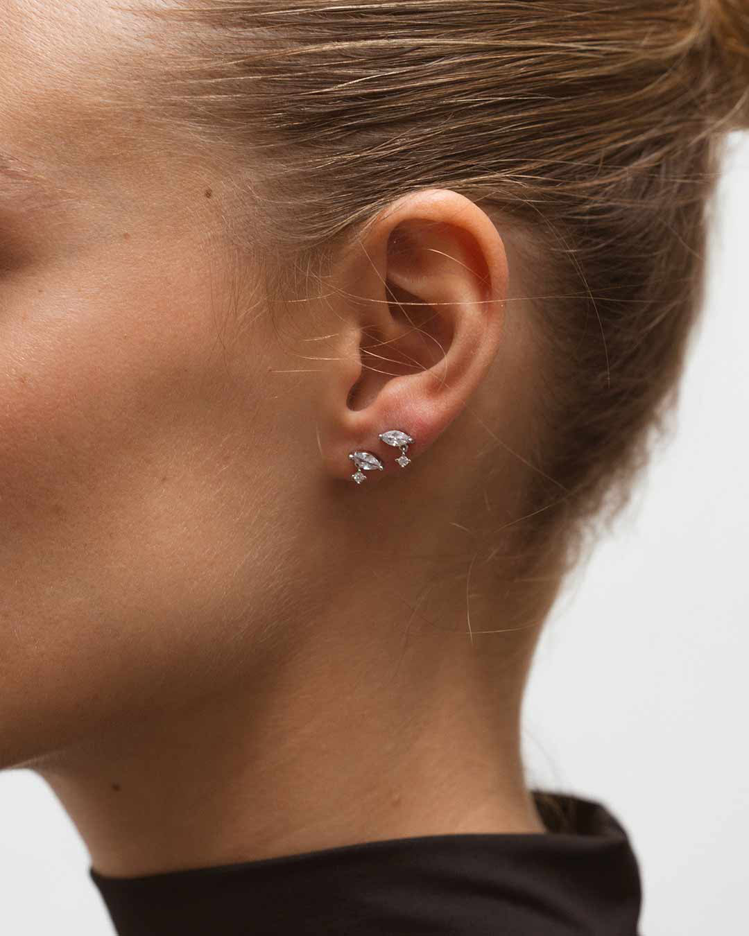 Mini Vivi Silver Earrings