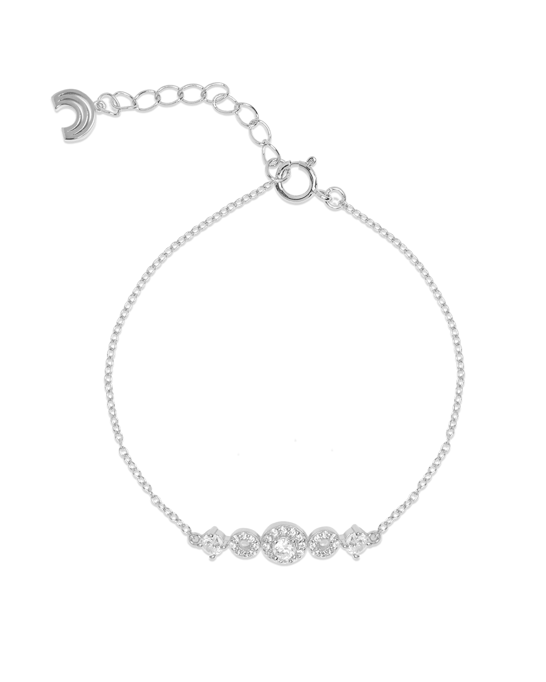 Breeze Zirconia Silver Bracelet