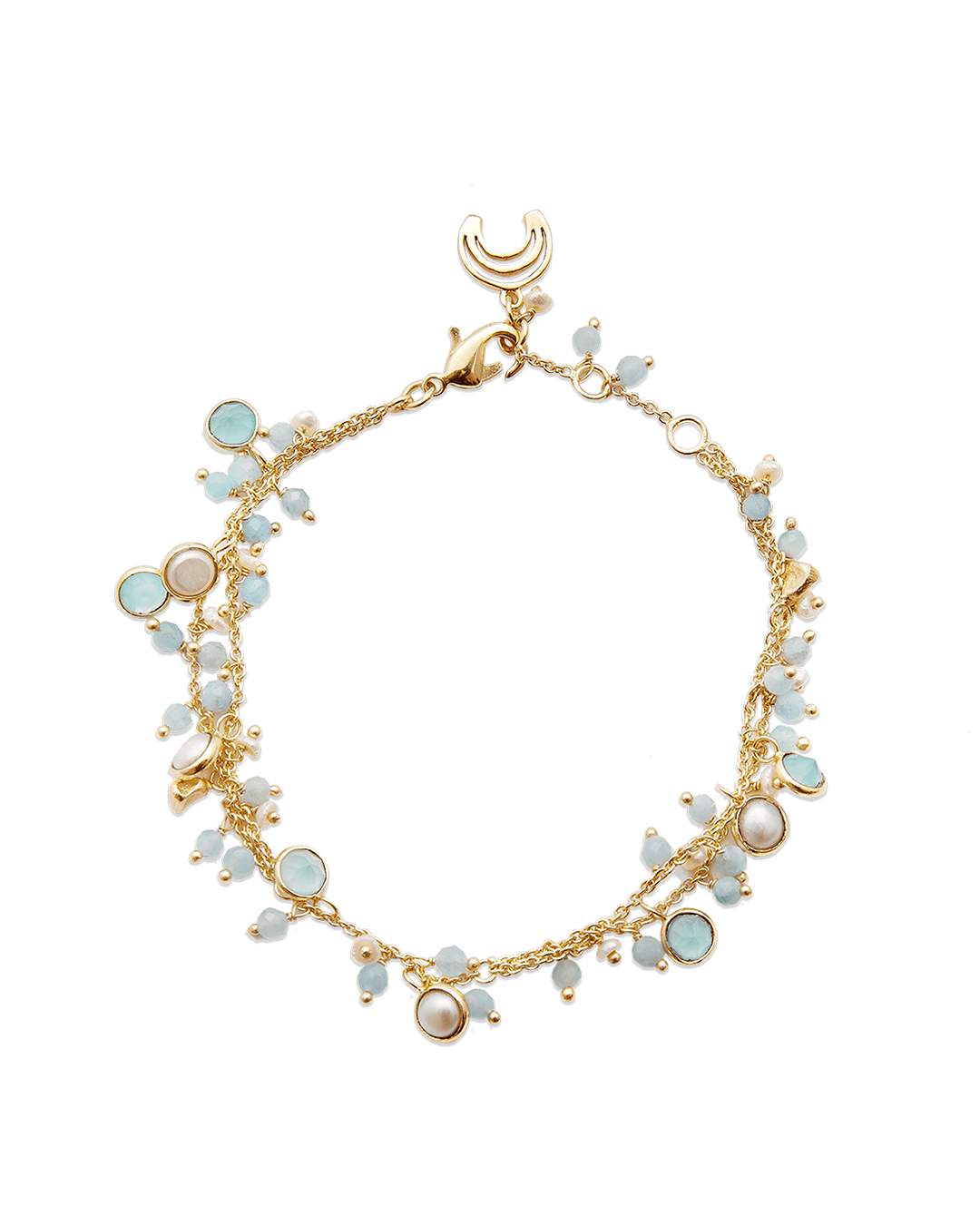 Aquamarine Amulet Bracelet