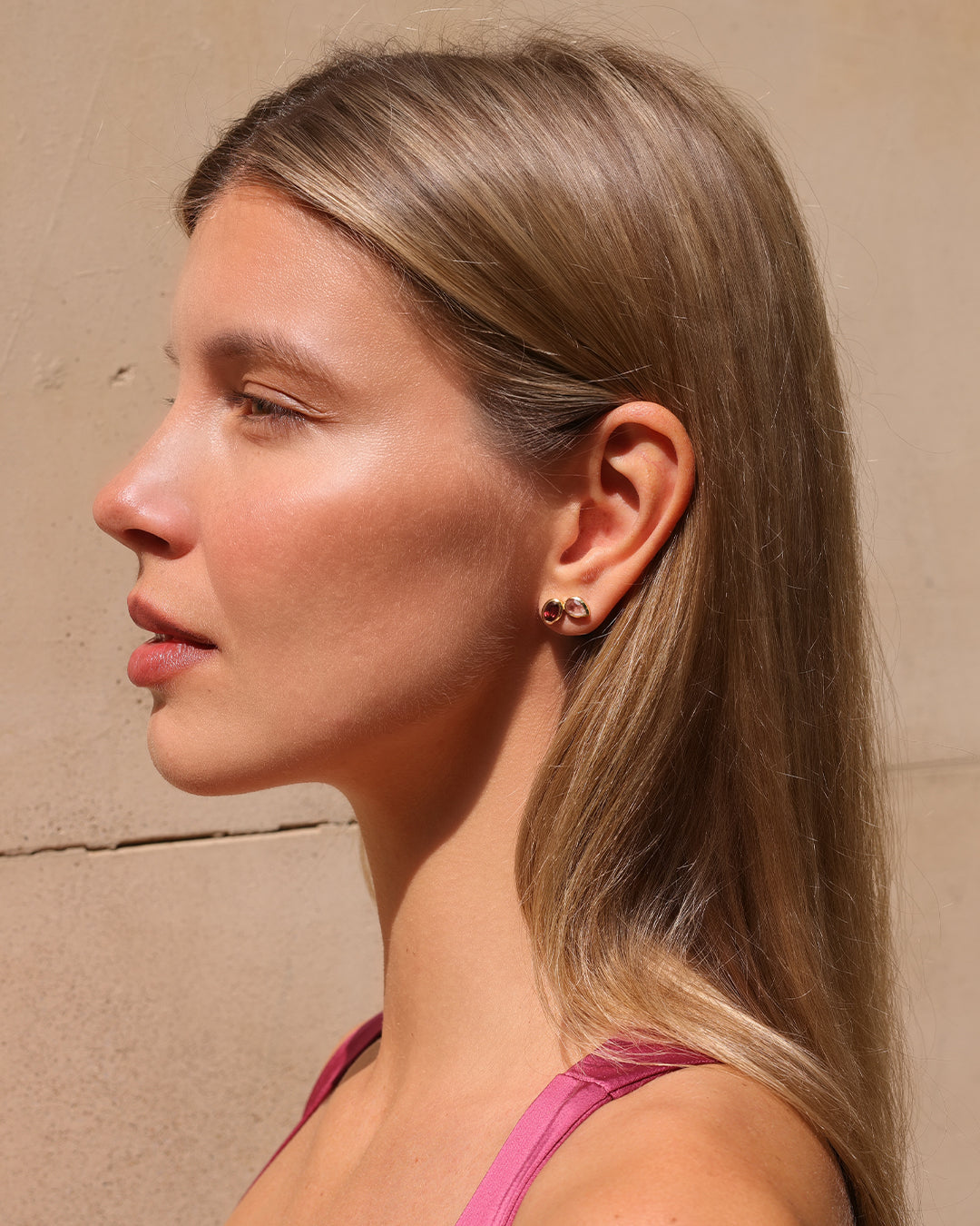 Pendientes Granate Cora