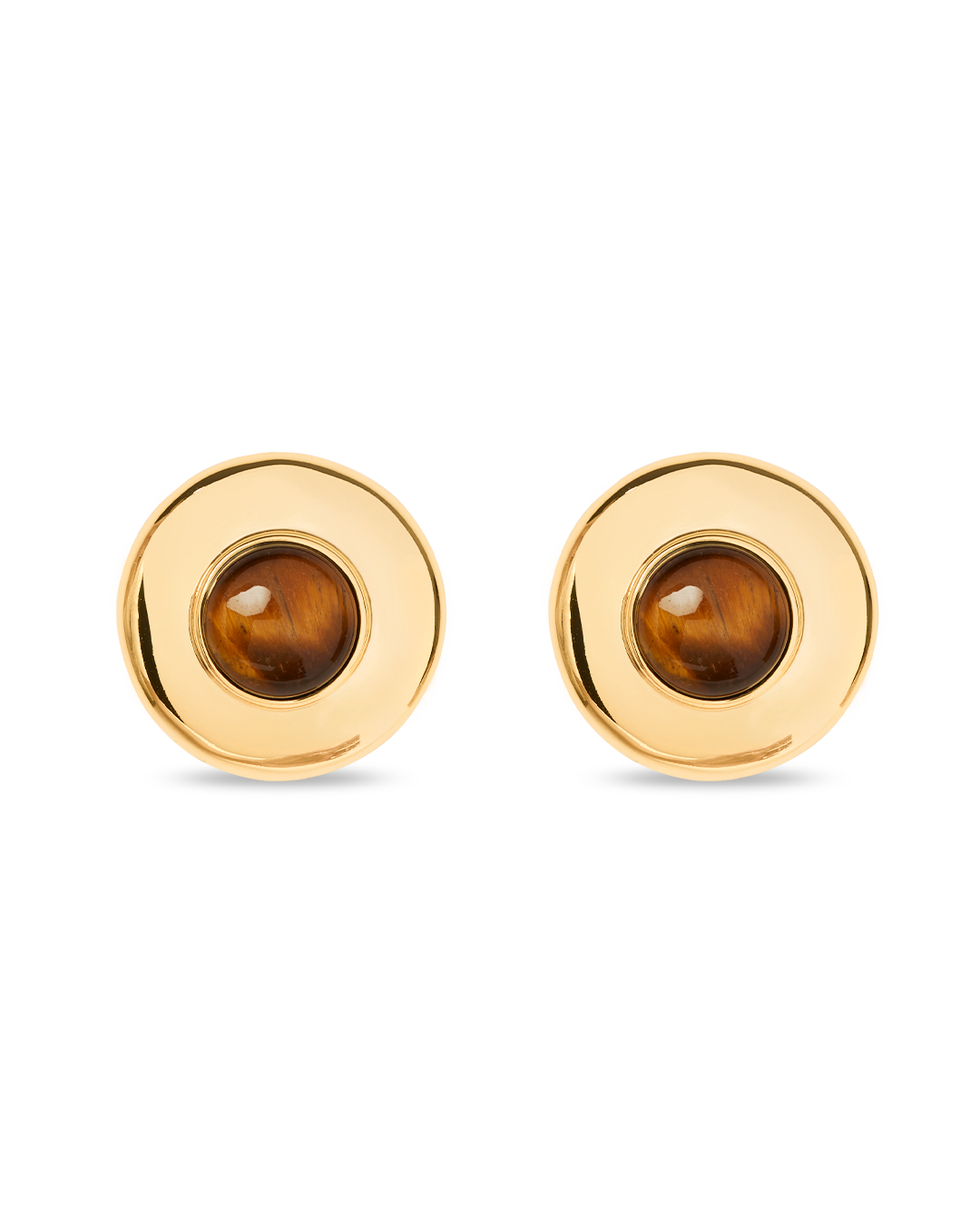 Hathor Tiger's Eye Earrings