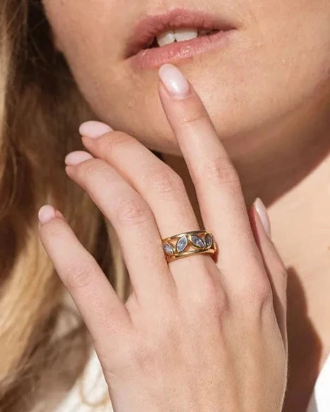 anillo oro blue papua