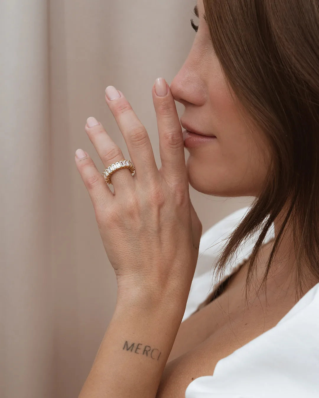 Anillo Baguette Luz