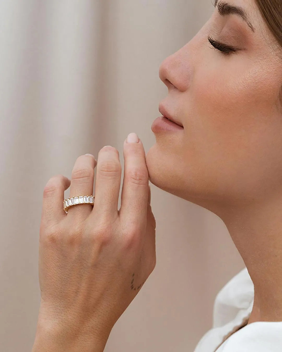 Anillo Baguette Luz