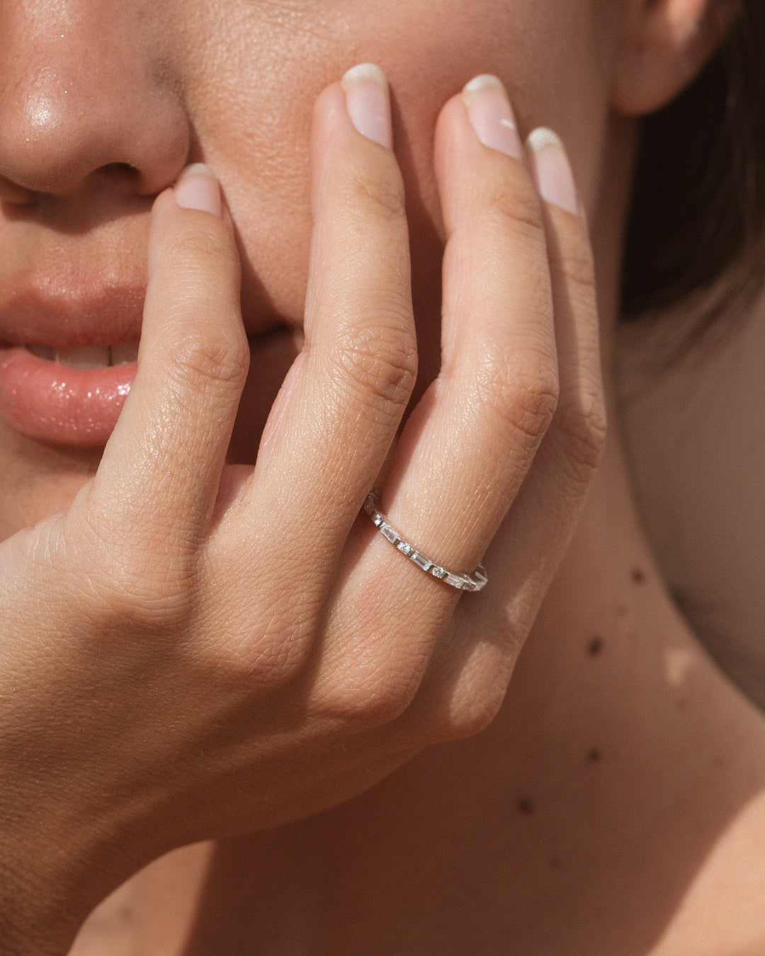 Silver Zircon Breeze Ring