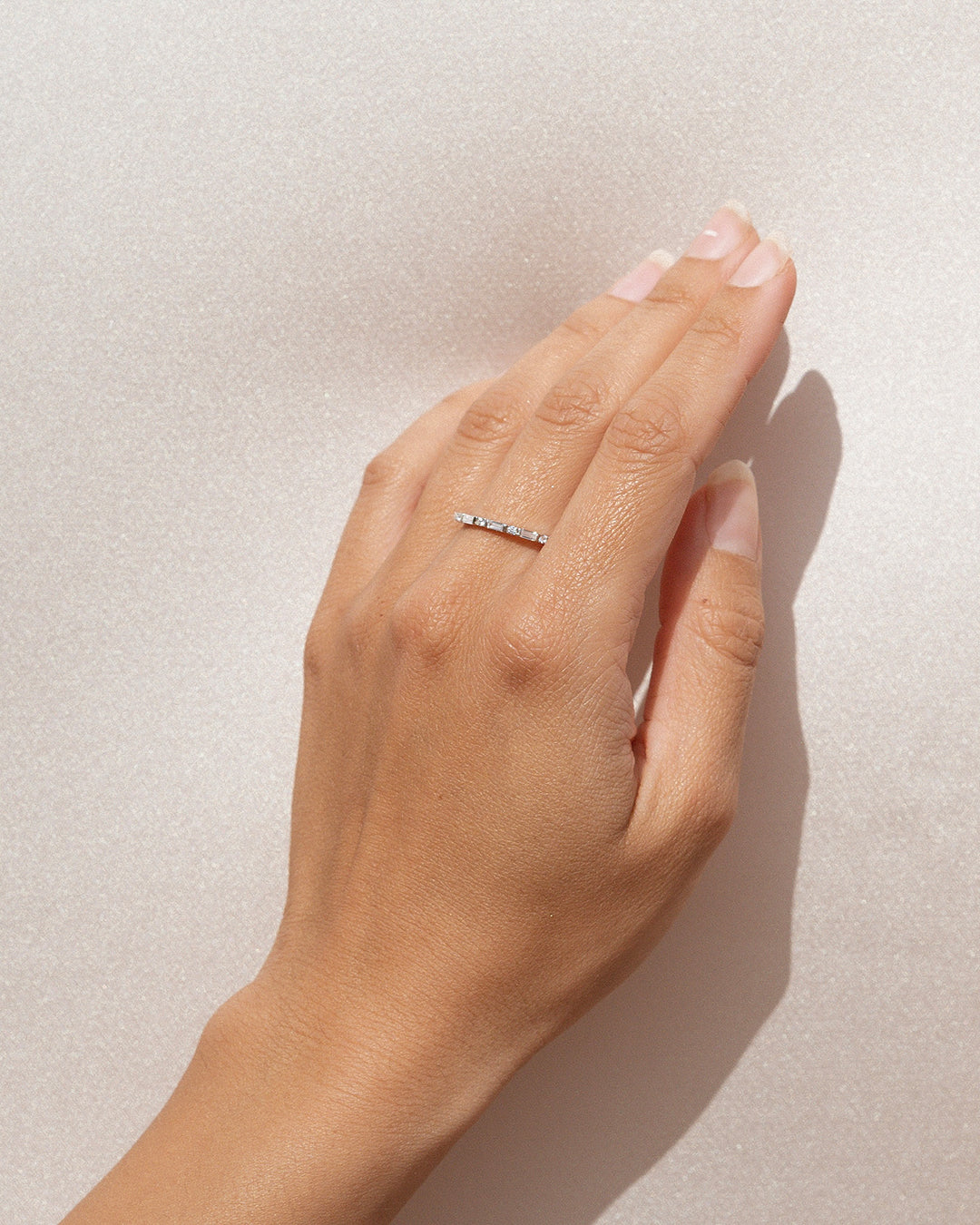 Silver Zircon Breeze Ring