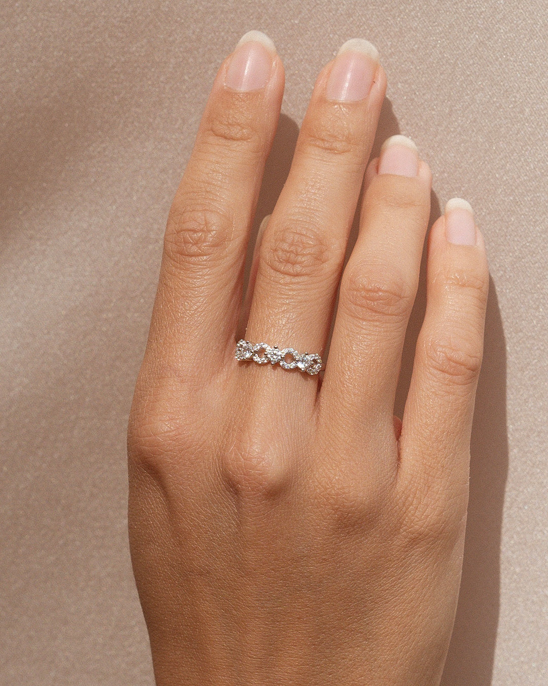 Breeze Zirconia Silver Ring