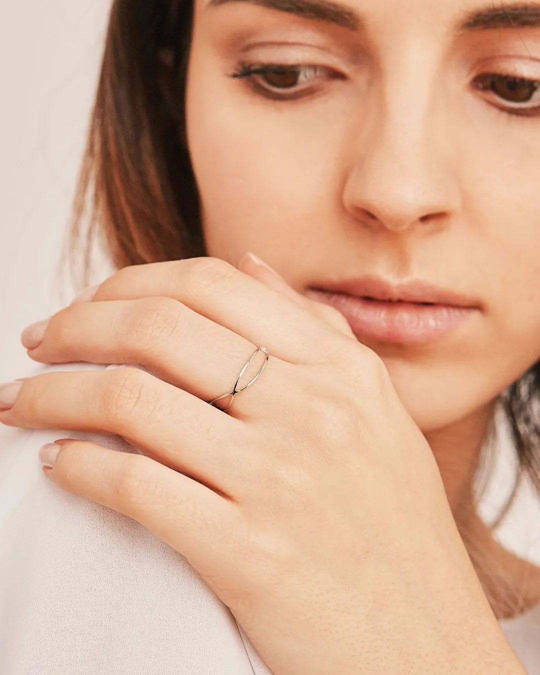 Anillo Plata Ondas Hopper
