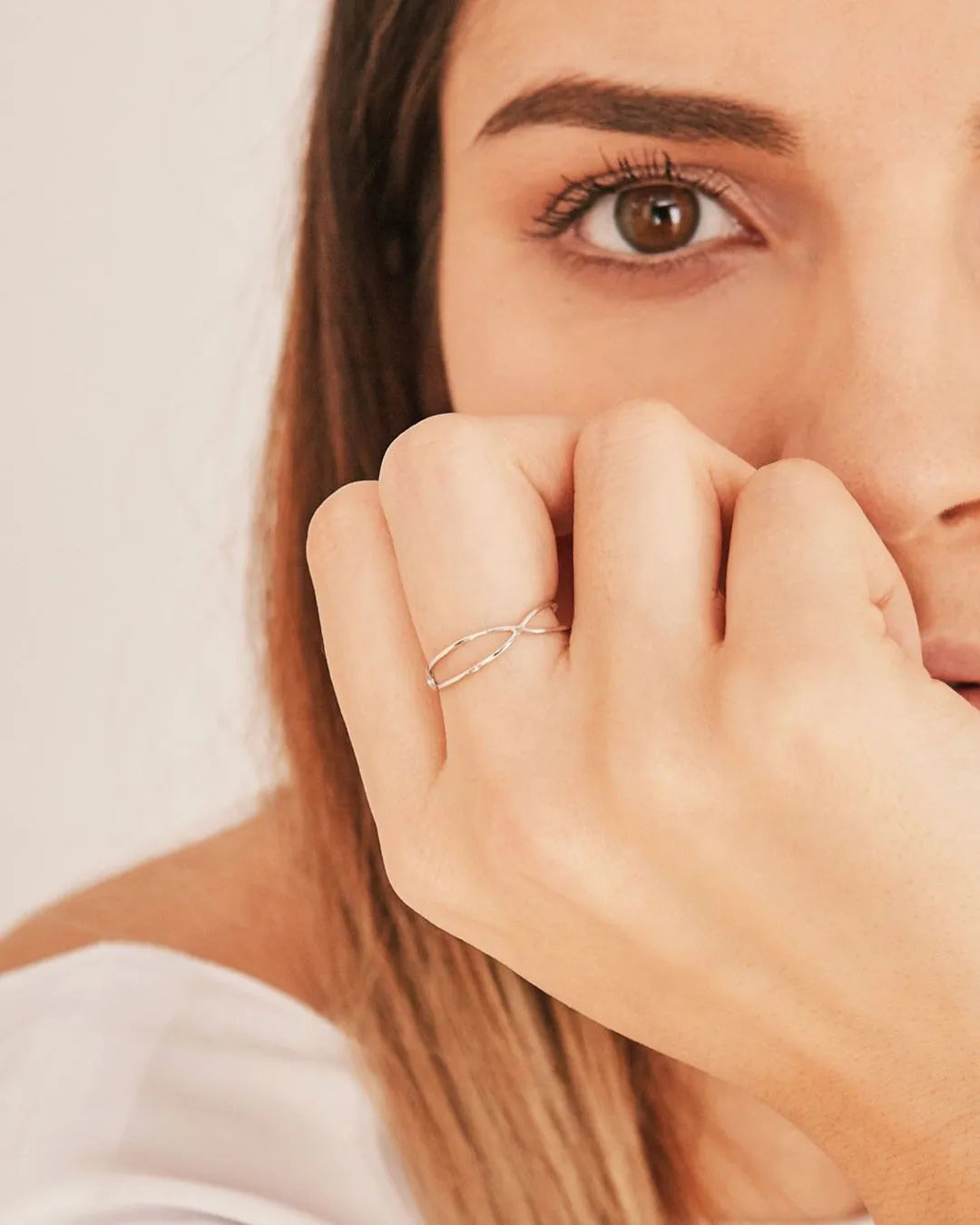 Anillo Plata Ondas Hopper