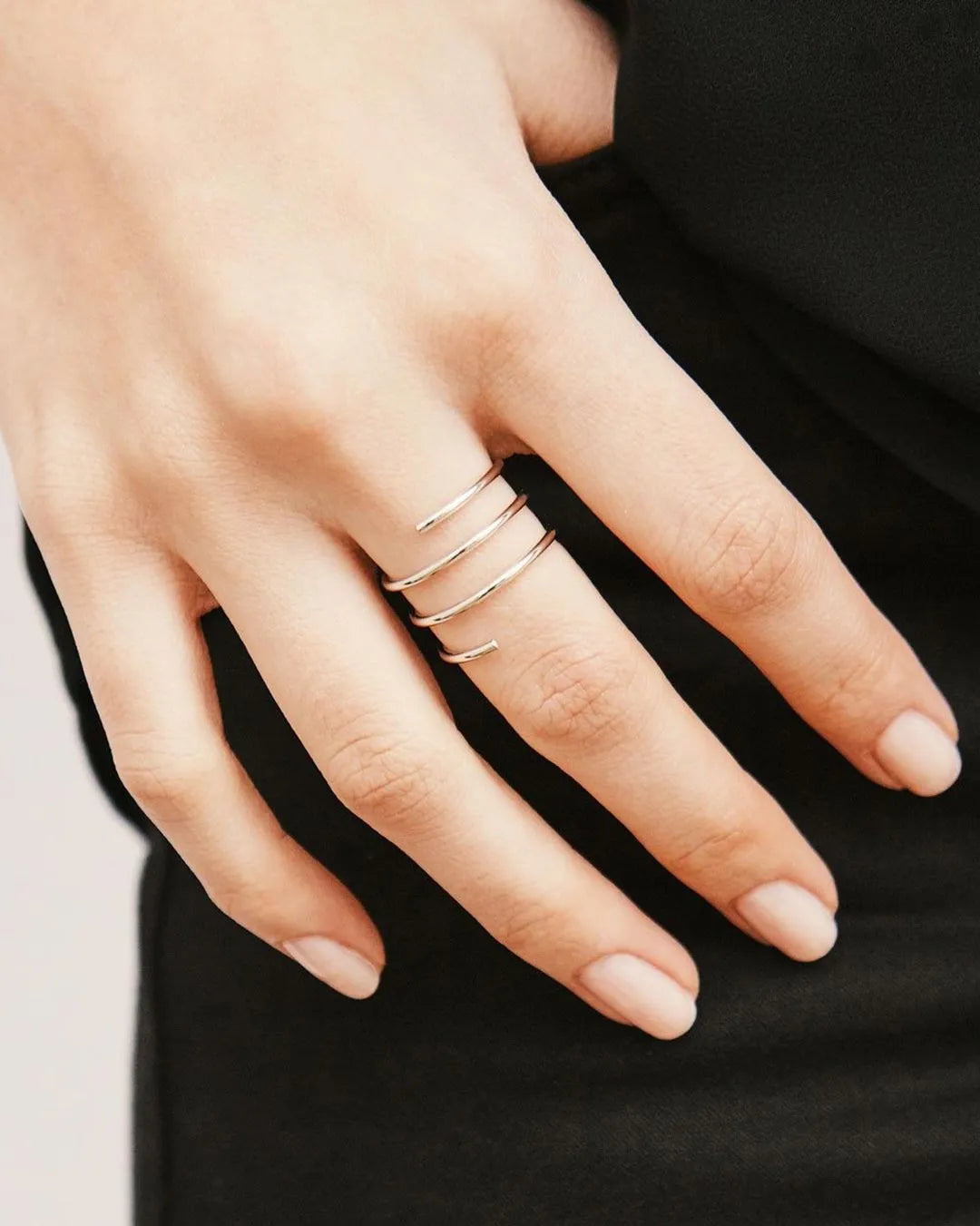 Anillo Plata Espiral Whirl