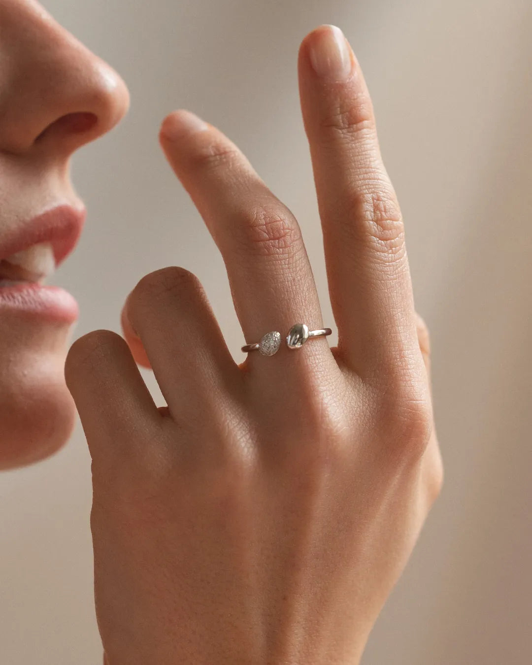 Anillo Plateado Sonnette