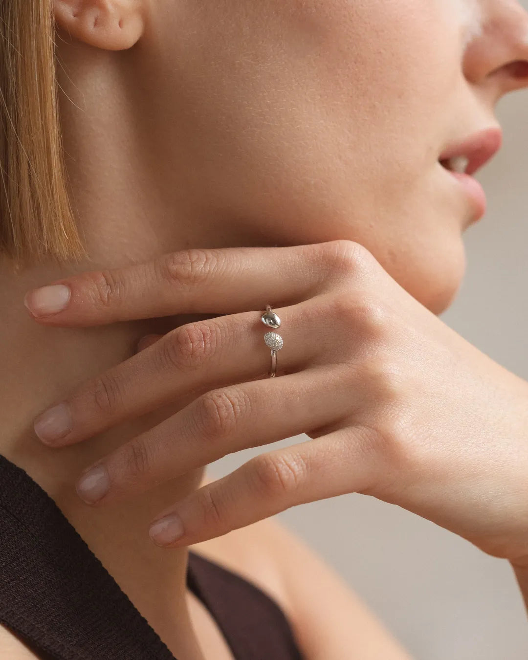 Anillo Plateado Sonnette