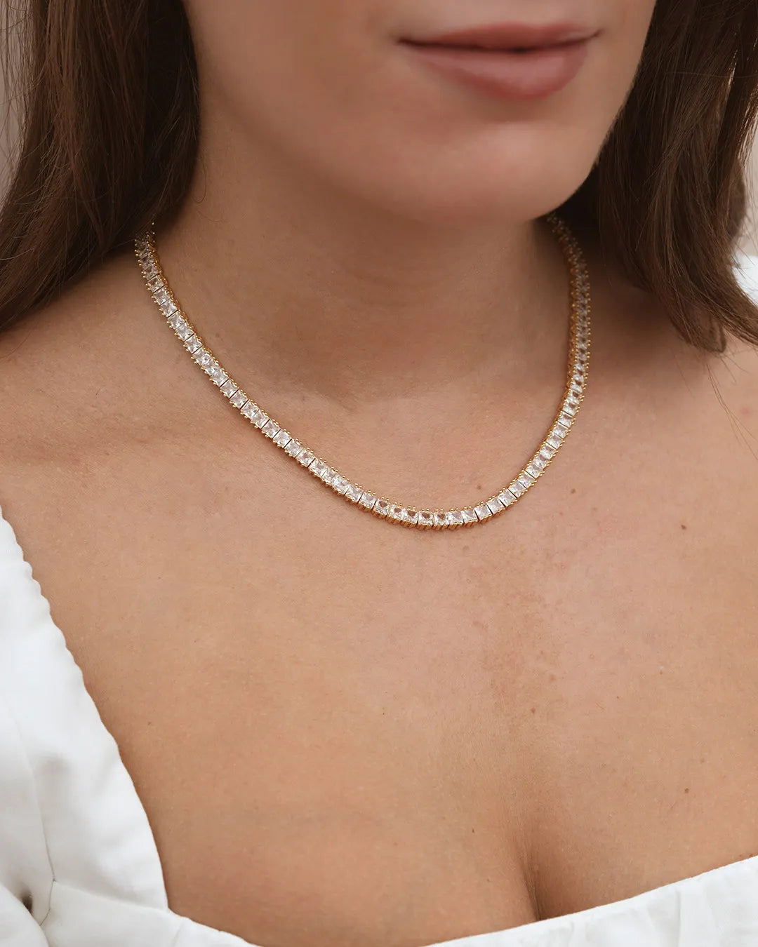 Light Tennis Necklace