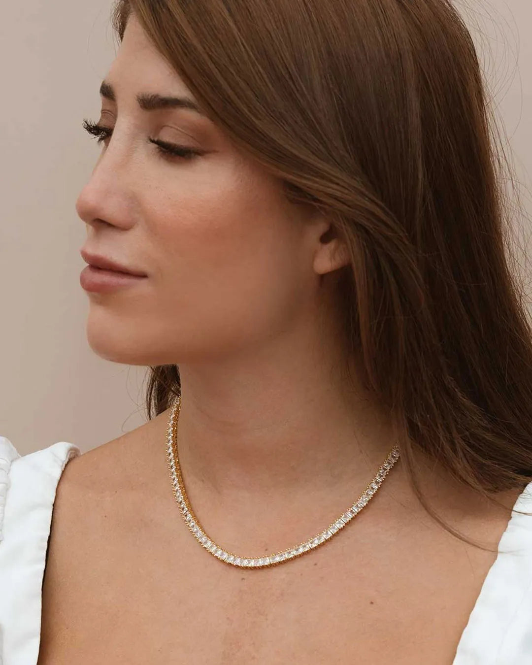 Light Tennis Necklace