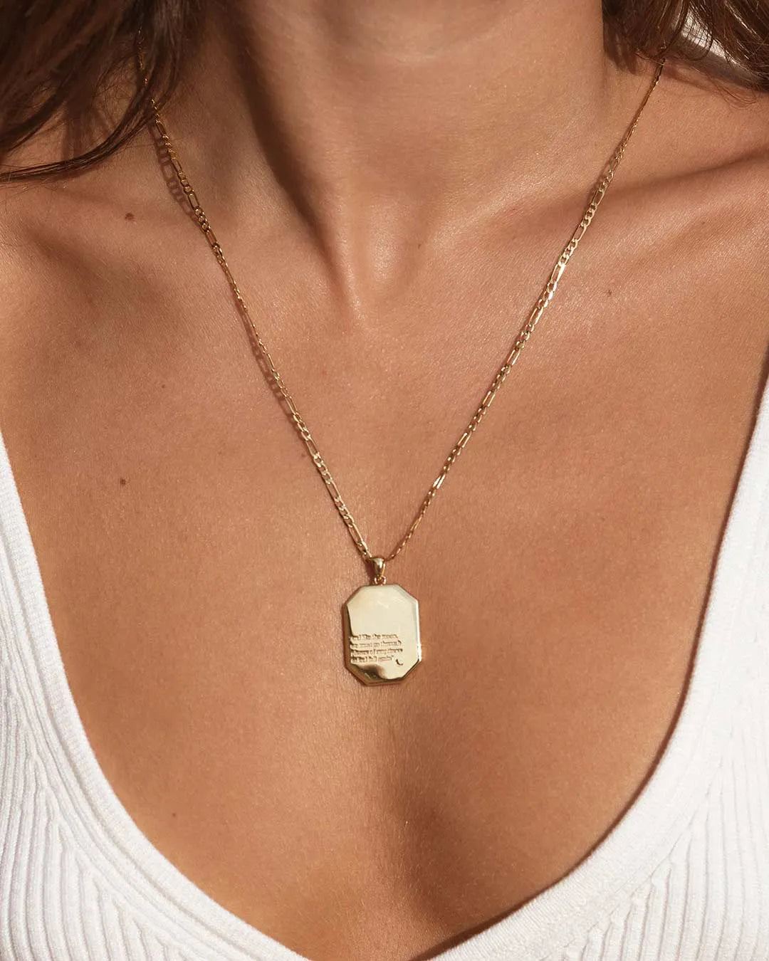 Moon Medal Necklace