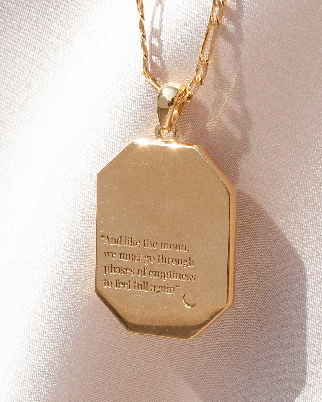 Moon Medal Necklace
