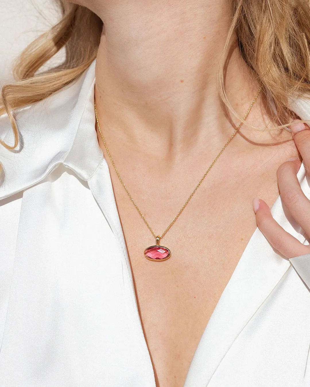 Bauzi Pink Tourmaline Pendant