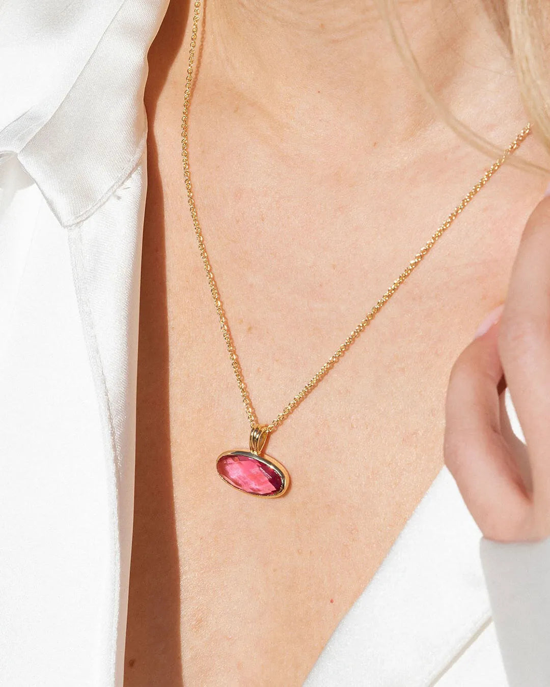 Bauzi Pink Tourmaline Pendant