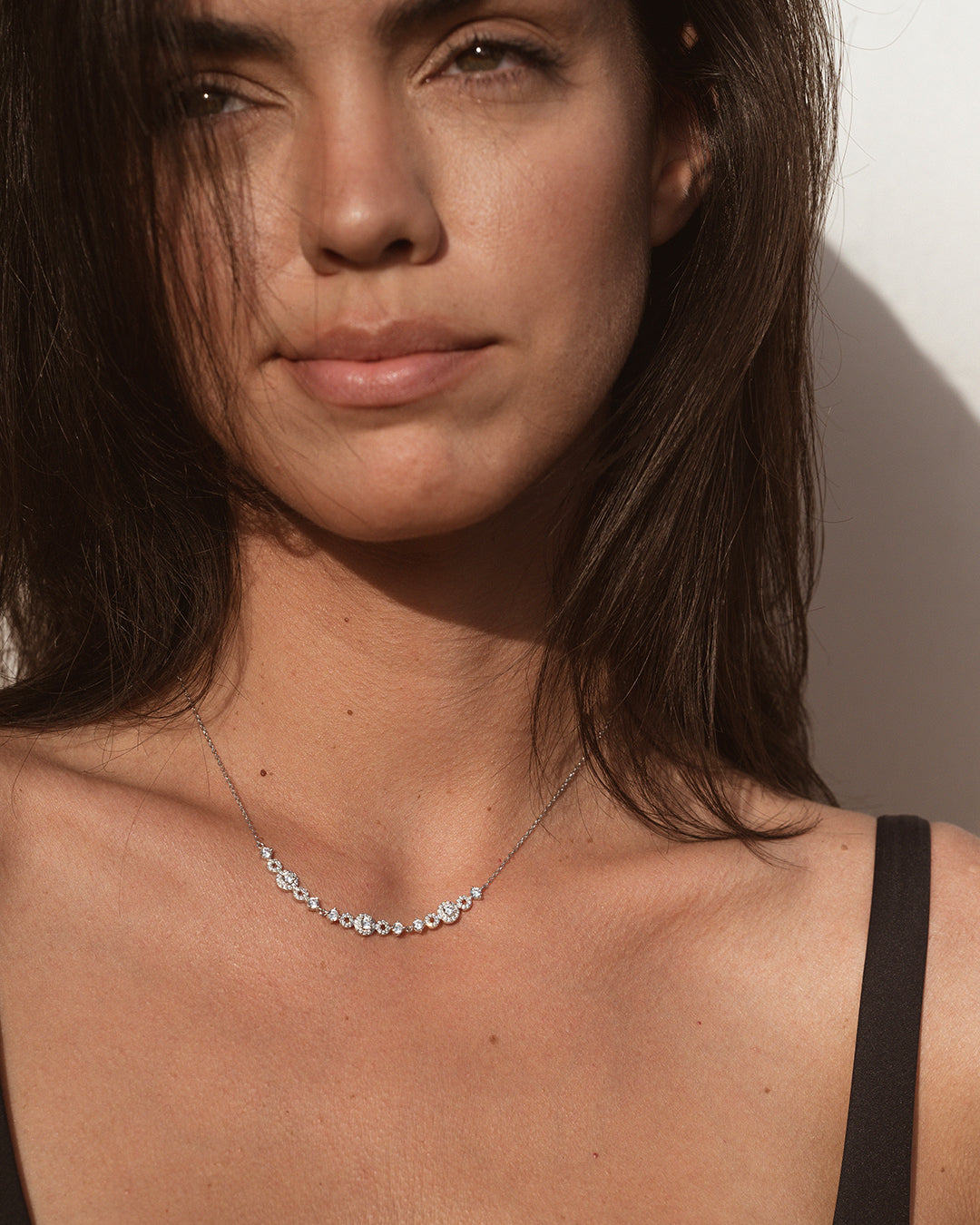 Breeze Zirconia Silver Necklace