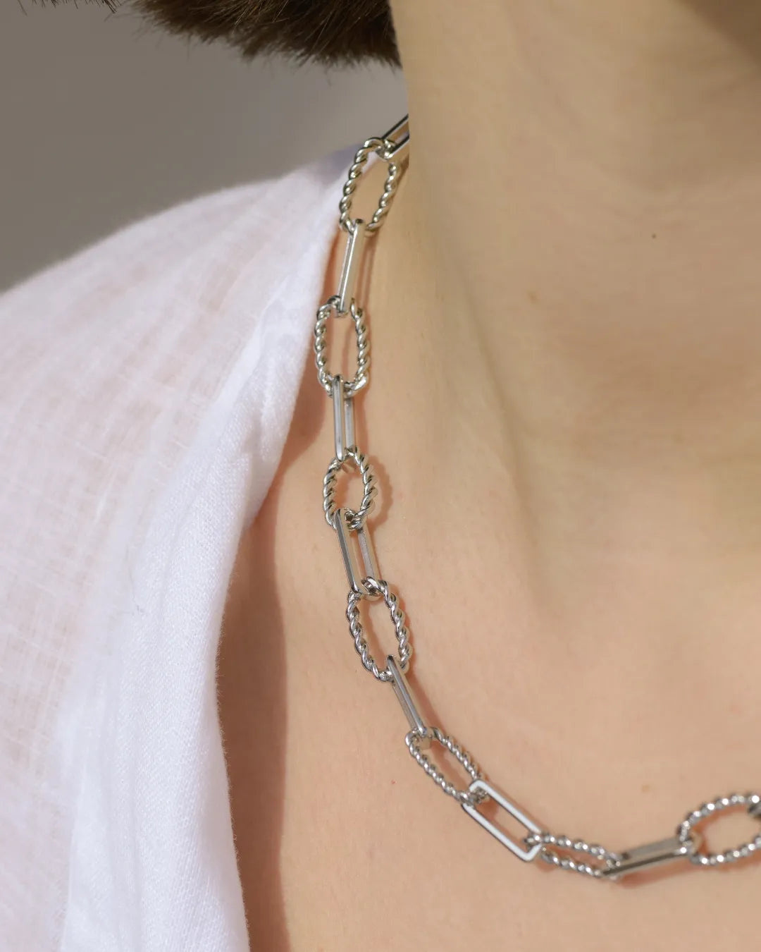 Silver Chainet Necklace