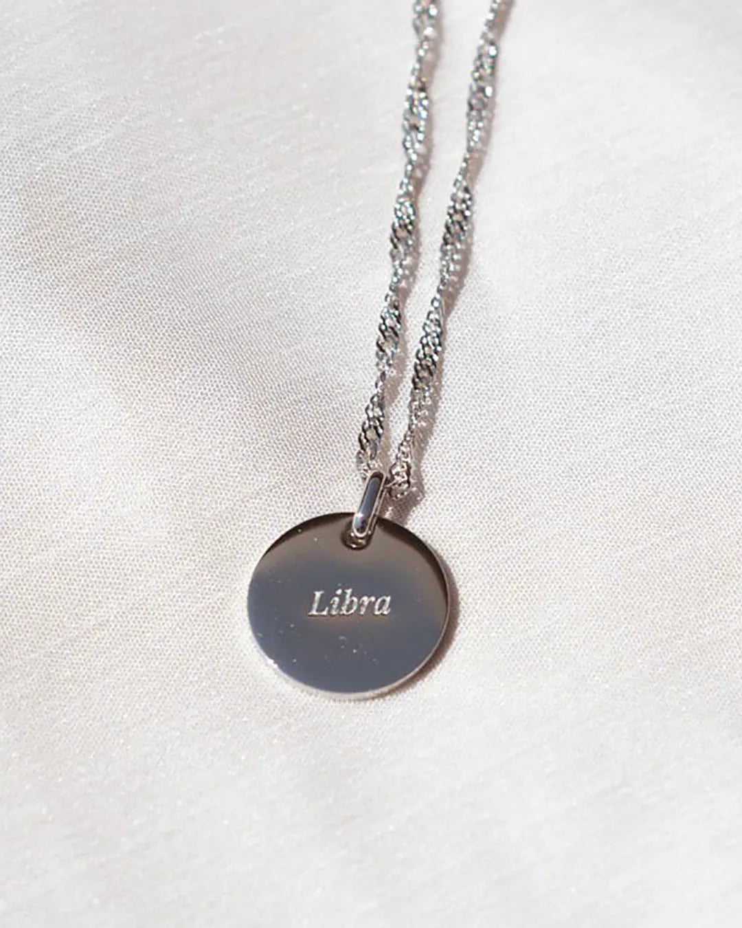 Silver Zodiac Libra Necklace