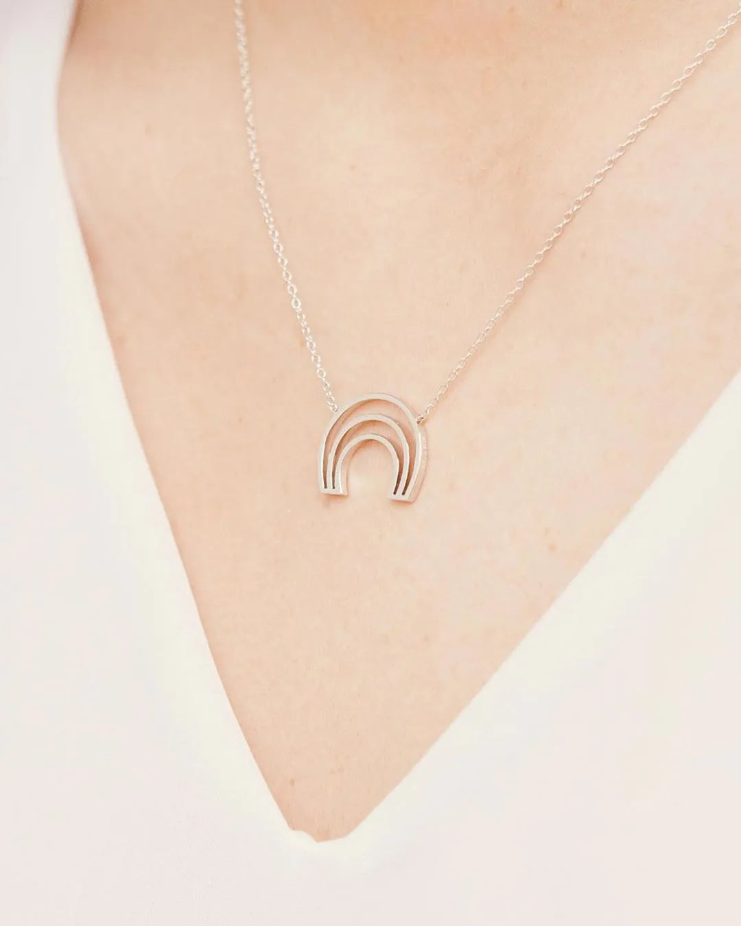 Murona Symbol Silver Necklace