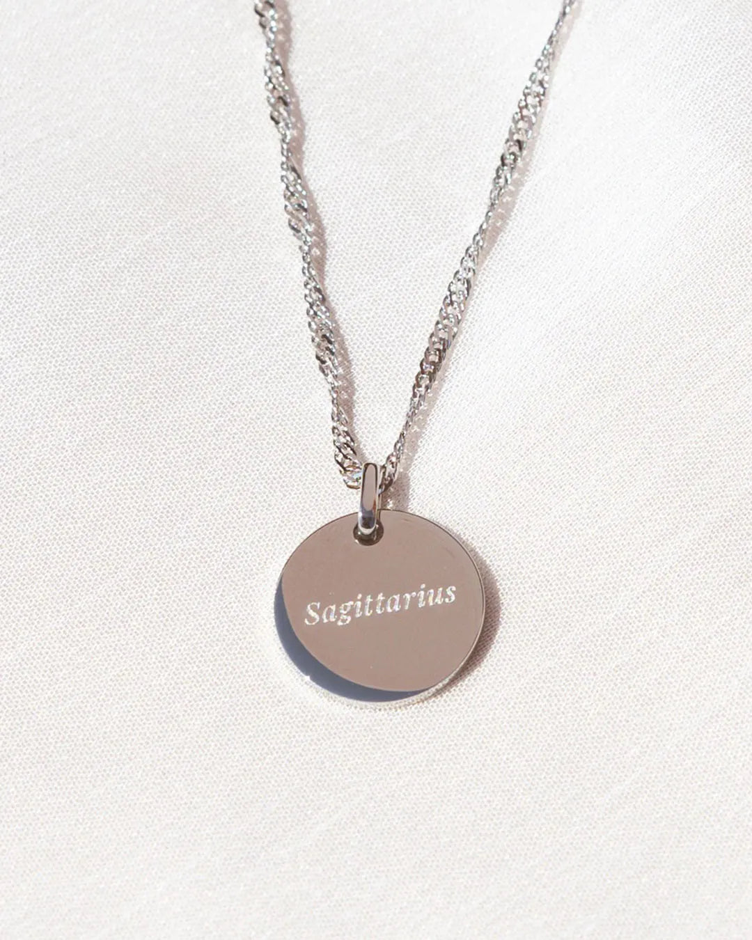 Silver Zodiac Sagittarius Necklace