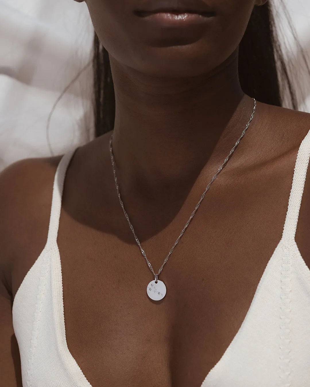 Taurus Zodiac Silver Necklace